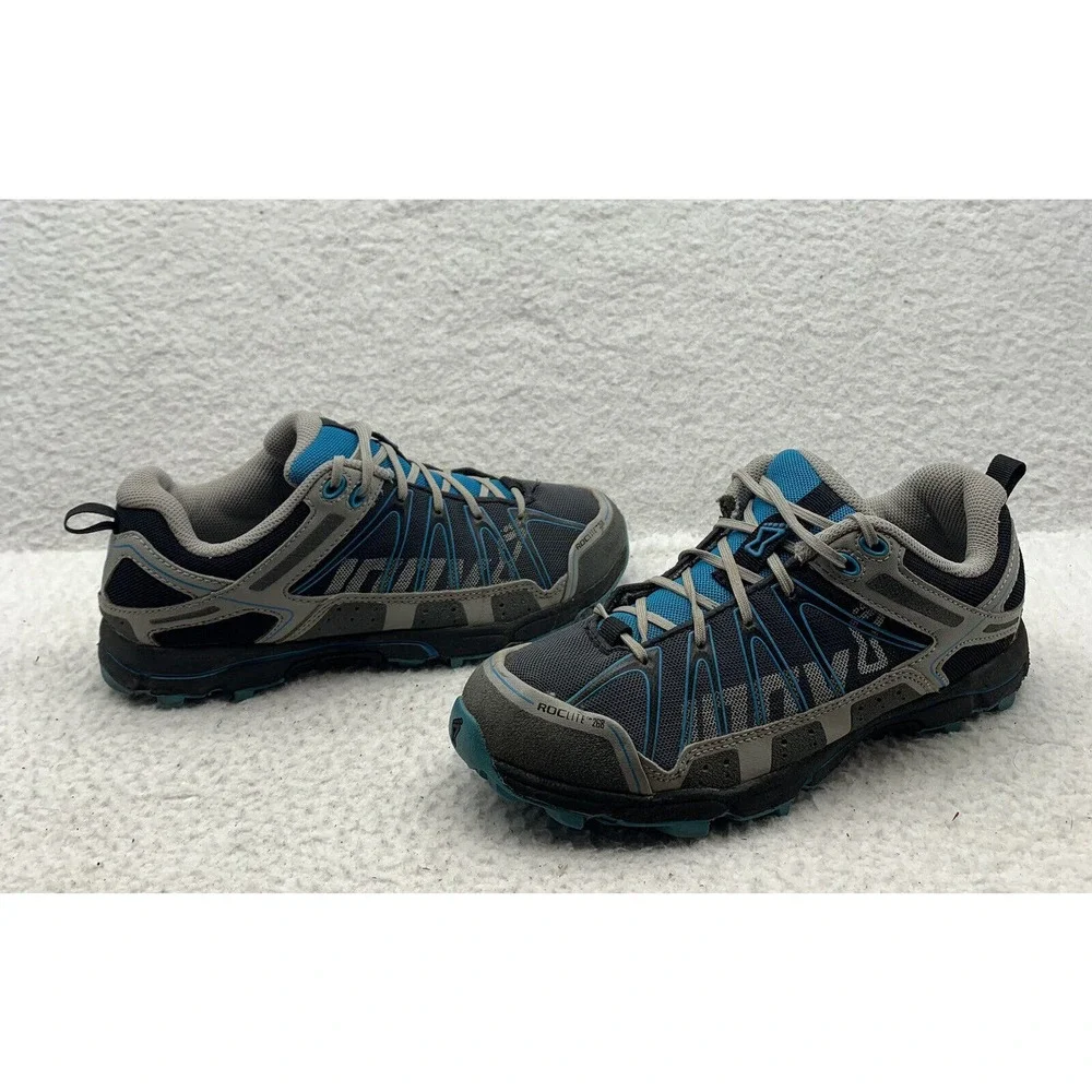 Inov-8 Cross Trainers Womens 8 Mens 6.5 Roclite 268 Trail Running Blue Gray‎